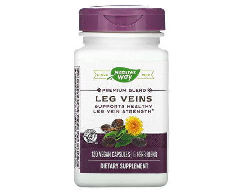 Nature's Way, Leg Veins, Premium Blend, 120 Vegan Capsules Nature's Way, Leg Veins, Premium Blend, 120 Vegan Capsules