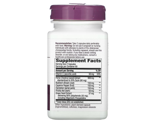 Nature's Way, Leg Veins, Premium Blend, 120 Vegan Capsules Nature's Way, Leg Veins, Premium Blend, 120 Vegan Capsules