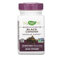 Nature's Way, Black Cohosh, Standardized, 120 Veg. Capsules