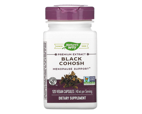 Nature's Way, Black Cohosh, Standardized, 120 Veg. Capsules Nature's Way, Black Cohosh, Standardized, 120 Veg. Capsules