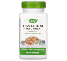 Nature's Way, Psyllium, Husks, 525 mg, 180 Vegetarian Capsules