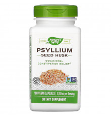 Nature's Way, Psyllium, Husks, 525 mg, 180 Vegetarian Capsules