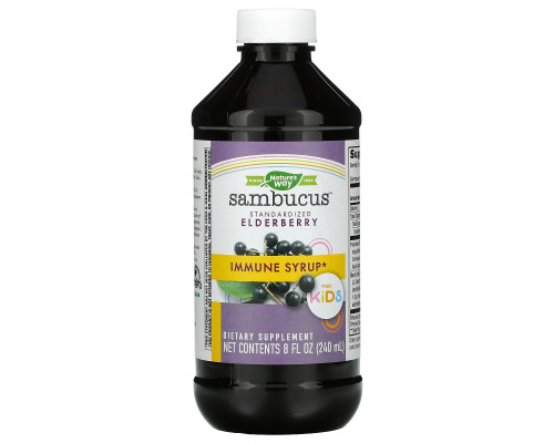 Nature's Way, Original Sambucus для детей, бузина, 8 жидких унций (240 мл) Nature's Way, Original Sambucus для детей, бузина, 8 жидких унций (240 мл)