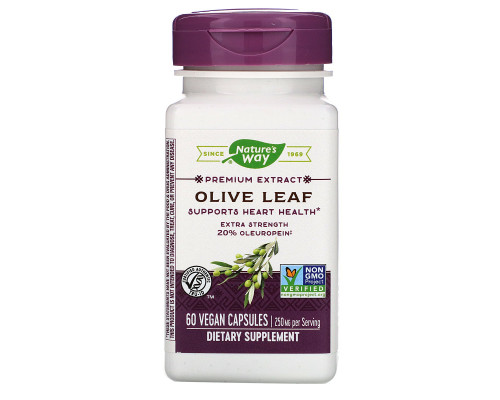 Nature's Way, Olive Leaf, Standardized, 60 Veg. Capsules Nature's Way, Olive Leaf, Standardized, 60 Veg. Capsules