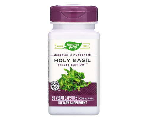Nature's Way, Holy Basil, Standardized, 60 Vegetarian Capsules Nature's Way, Holy Basil, Standardized, 60 Vegetarian Capsules