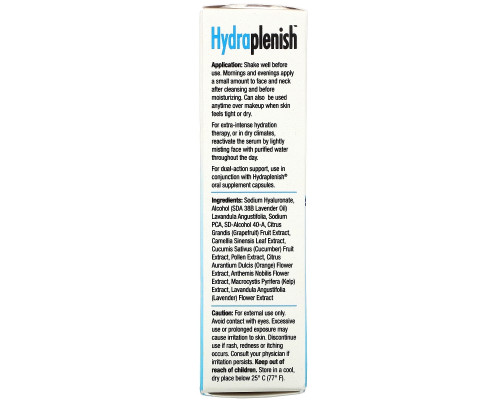Nature's Way, Hydraplenish, натуральная гиалуроновая сыворотка, сверхвысокая эффективность, 1 ж. унц. (30 мл) Nature's Way, Hydraplenish, натуральная гиалуроновая сыворотка, сверхвысокая эффективность, 1 ж. унц. (30 мл)