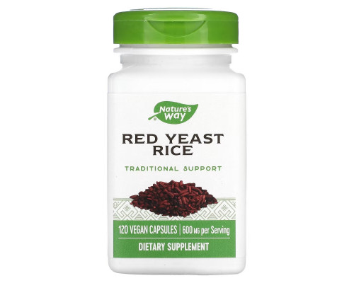 Nature's Way, Red Yeast Rice, 600 mg, 120 Vegan Capsules