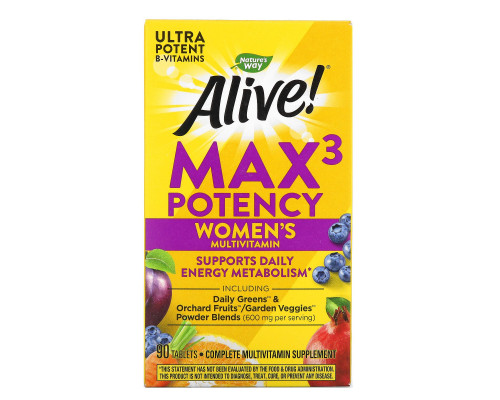Nature's Way, Alive, Mаксимальная женская сила, 90 таблеток Nature's Way, Alive, Mаксимальная женская сила, 90 таблеток