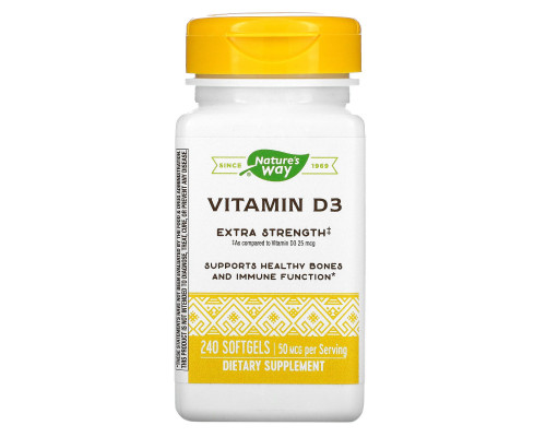 Nature's Way, Витамин D3 240 гелевых капсул Nature's Way, Витамин D3 240 гелевых капсул