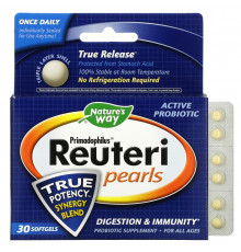 Nature's Way, Primadophilus Reuteri Pearls, 30 Softgels