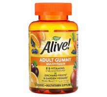 Nature's Way, Alive! Adult Gummy Multivitamin, Delicious Fruit, 50 Gummies