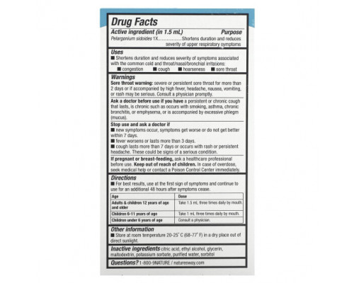 От гриппа и простуды Nature's Way, Umcka ColdCare, 99.9% Alcohol-Free Drops, 2 fl oz (59 ml) От гриппа и простуды Nature's Way, Umcka ColdCare, 99.9% Alcohol-Free Drops, 2 fl oz (59 ml)