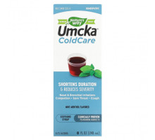От гриппа и простуды Umcka, ColdCare, Soothing Syrup, Mint Menthol , 8 oz (240 ml)