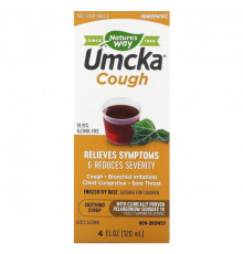 От гриппа и простуды Umcka, Cough Relief Syrup, Ages 6+, 4 fl oz (120 ml)