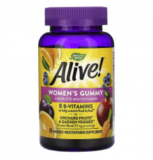 Nature's Way, Alive! Women's Gummy Complete Multivitamin, Mixed Berry Flavor, 60 Gummies