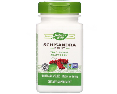 Nature's Way, Schizandra Fruit, 580 mg, 100 Vegetarian Capsules Nature's Way, Schizandra Fruit, 580 mg, 100 Vegetarian Capsules