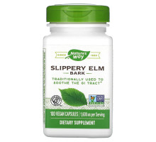 Nature's Way, Slippery Elm Bark, 400 mg, 100 Vegetarian Capsules
