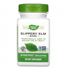 Nature's Way, Slippery Elm Bark, 400 mg, 100 Vegetarian Capsules