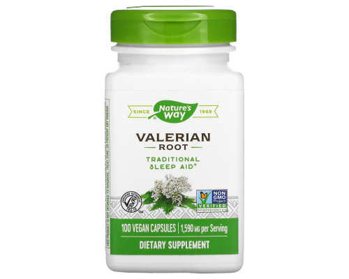 Nature's Way, Valerian Root, 1,590 mg, 100 Vegan Capsules