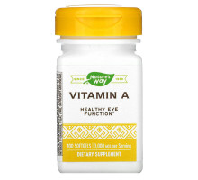 Nature's Way, Витамин A, 10000 МЕ, 100 желатиновых капсул