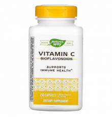 Nature's Way, Vitamin C with Bioflavonoids, 500 mg, 250 Capsules