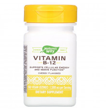 Nature's Way, Vitamin B-12, Cherry Flavored, 2,000 mcg, 100 Lozenges