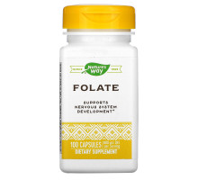 Nature's Way, Folic Acid, 800 mcg, 100 Capsules