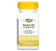 Nature's Way, Ниацин 100 мг, Никотиновая кислота, 100 капсул