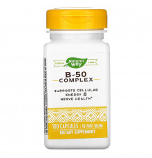 Nature's Way, Комплекс B-50 (B-50 Complex), 100 капсул