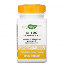 Nature's Way, Комплекс B-100 с коферментом B2 , 100 капсул