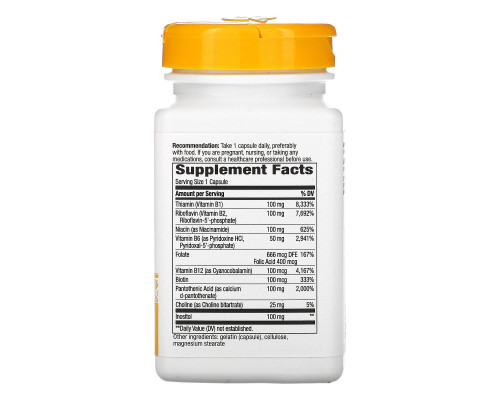 Nature's Way, Комплекс B-100 с коферментом B2 , 100 капсул Nature's Way, Комплекс B-100 с коферментом B2 , 100 капсул