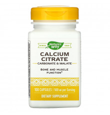 Nature's Way, Calcium Citrate, 100 Capsules