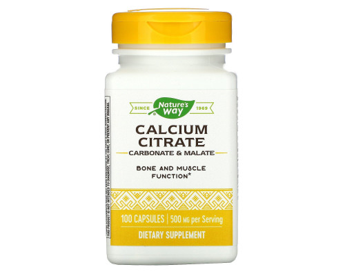 Nature's Way, Calcium Citrate, 100 Capsules Nature's Way, Calcium Citrate, 100 Capsules