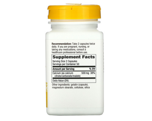 Nature's Way, Calcium Citrate, 100 Capsules Nature's Way, Calcium Citrate, 100 Capsules