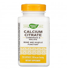 Nature's Way, Цитрат кальция, 250 капсул