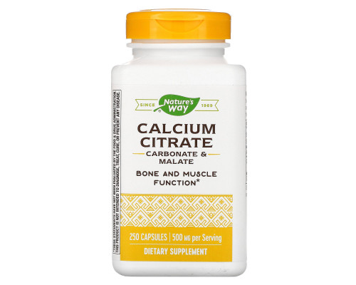 Nature's Way, Цитрат кальция, 250 капсул Nature's Way, Цитрат кальция, 250 капсул