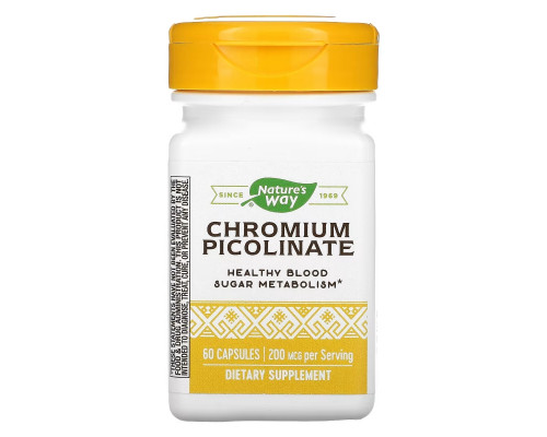 Nature's Way, Chromium Picolinate, 200 mcg, 60 Capsules