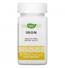 Nature's Way, Iron, 18 mg, 100 Capsules