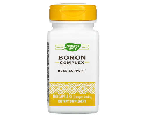Nature's Way, Комплекс Boron, 3 мг, 100 капсул Nature's Way, Комплекс Boron, 3 мг, 100 капсул