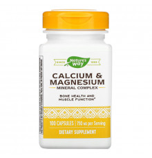 Nature's Way, Calcium & Magnesium Mineral Complex, 100 Capsules