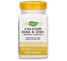 Nature's  Way, Calcium Mag & Zinc Mineral Complex, 100 Capsules