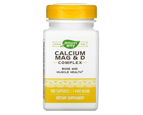 Nature's Way, Calcium Mag & D Complex, 100 Capsules Nature's Way, Calcium Mag & D Complex, 100 Capsules