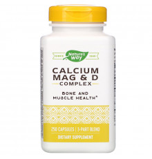 Nature's Way, Комплекс магния, кальция и витамина D, 250 капсул