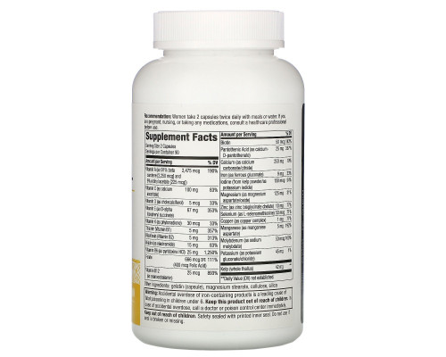 Nature's Way, Prenatal Multi-Vitamin and Multi-Mineral, 180 Capsules Nature's Way, Prenatal Multi-Vitamin and Multi-Mineral, 180 Capsules