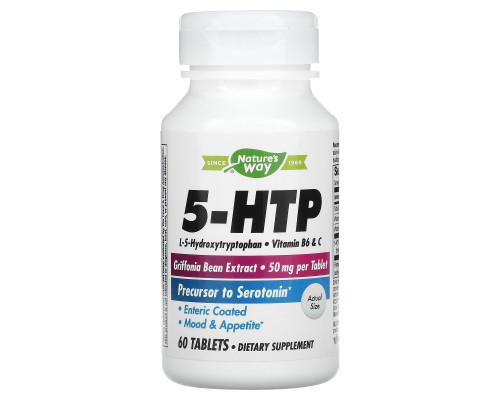 Nature's Way, 5-HTP, 60 таблеток