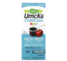 Nature's Way, Umcka, ColdCare, Kids, For Ages 6 & Up, Cherry , 4 fl oz (120 ml)