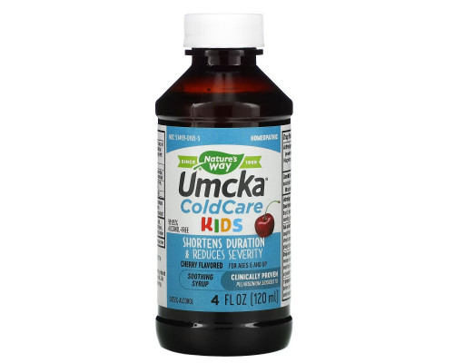 Nature's Way, Umcka, ColdCare, Kids, For Ages 6 & Up, Cherry , 4 fl oz (120 ml) Nature's Way, Umcka, ColdCare, Kids, For Ages 6 & Up, Cherry , 4 fl oz (120 ml)