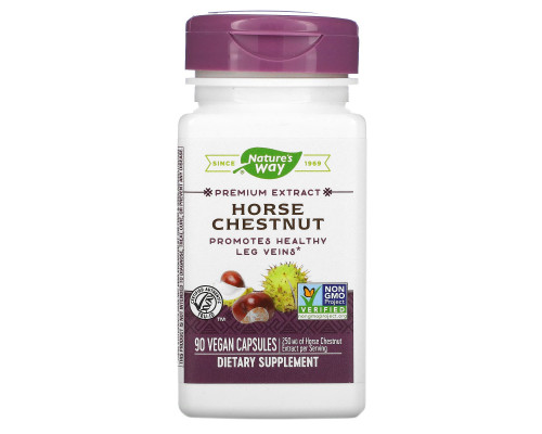 Nature's Way, Horse Chestnut, Standardized, 90 Vegetarian Capsules Nature's Way, Horse Chestnut, Standardized, 90 Vegetarian Capsules