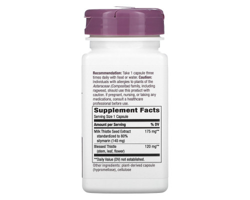 Nature's Way, Milk Thistle, Standardized, 60 Veg. Capsules Nature's Way, Milk Thistle, Standardized, 60 Veg. Capsules