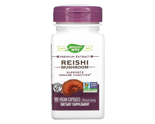 Nature's Way, Reishi, 376 mg, 100 Vegetarian Capsules